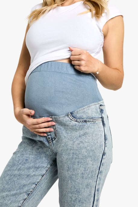 Maternity Over The Bump Mom Jeans - Image 4