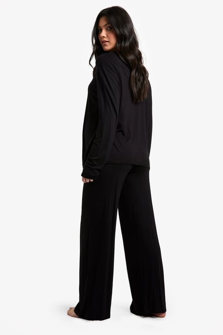 Maternity Long Sleeve Shirt & Trouser Pj Set - Image 2