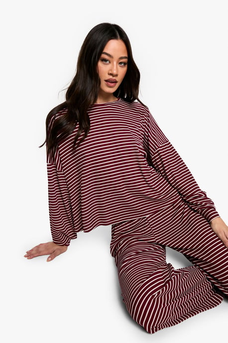 Tall Stripe Jersey Lounge Trouser Pj Set - Image 3