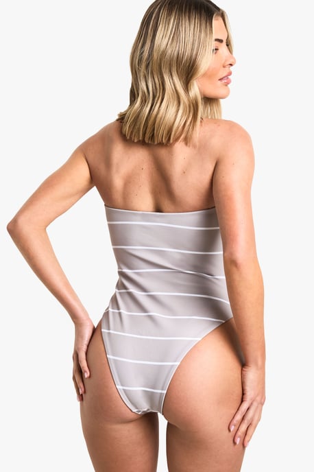 Swimwear Essentials Stripe Bandeau Swimsuit - Image 2