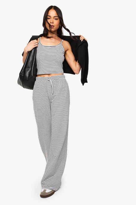 Striped Binding Vest Top - Image 3