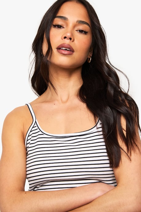 Striped Binding Vest Top - Image 4
