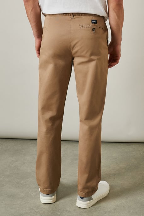 Maine Premium Black Chino Trousers Mens Regular Fit Cotton Blend All Seasons - Image 3