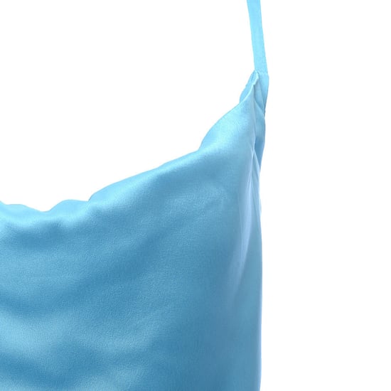 AX Paris Womens Cyan Blue Satin Slip Dress - Image 3
