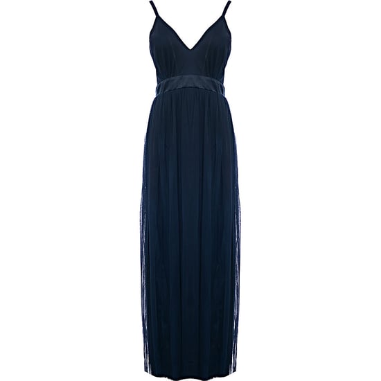 Anaya With Love Women's Navy Bridesmaid Tulle Plunge Front Maxi Dress - Image 1