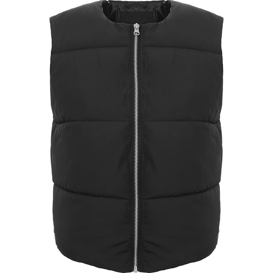 ADPT Men's Black Oversized Cropped Puffer Gilet - Image 1