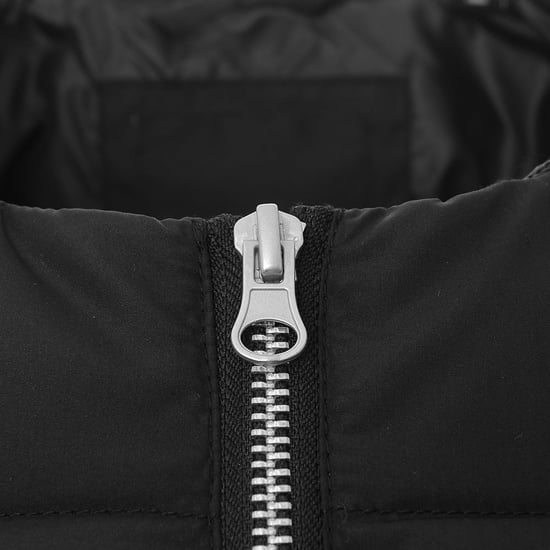 ADPT Men's Black Oversized Cropped Puffer Gilet - Image 3