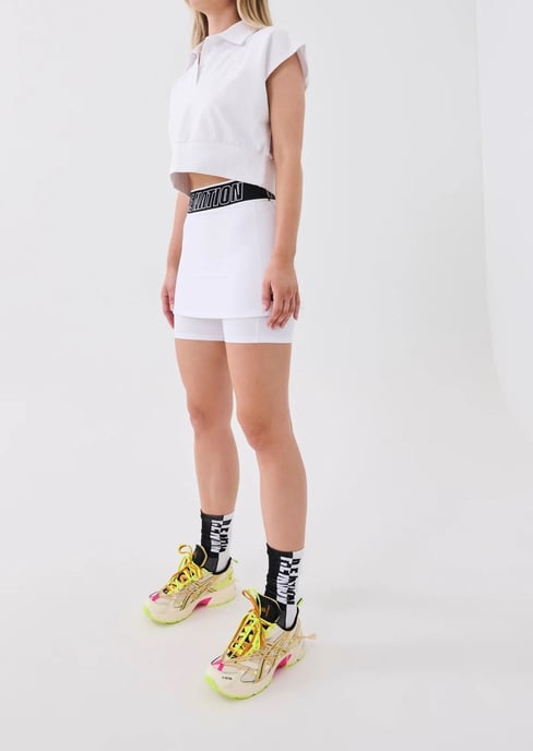PE Nation Follow Through Skort in White - Image 3