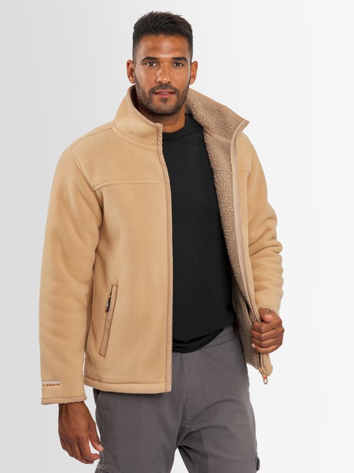 Arctic Seven fleecejack voor heren – Koffie - Image 2