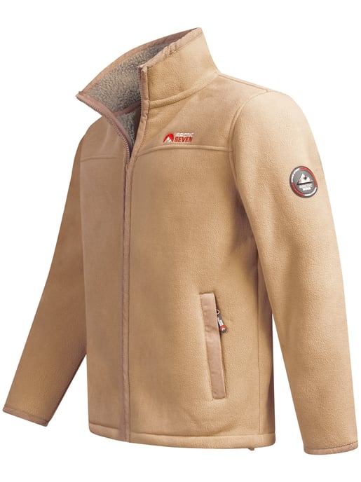 Arctic Seven fleecejack voor heren – Koffie - Image 4