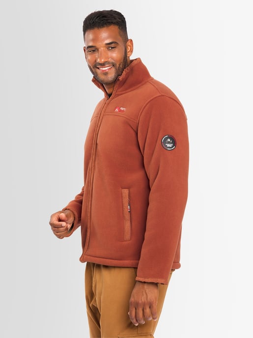 Arctic Seven fleecejack voor heren – terracotta - Image 2