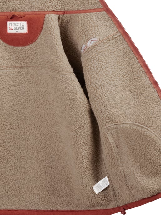Arctic Seven fleecejack voor heren – terracotta - Image 6
