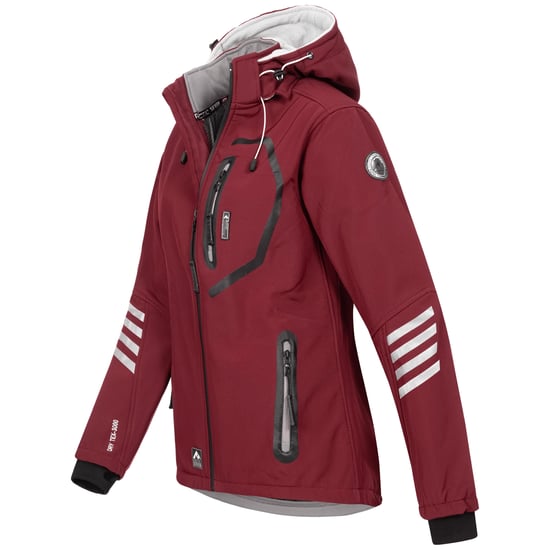 Arctic Seven Dames Softshelljas Rood-Grijs - Image 2