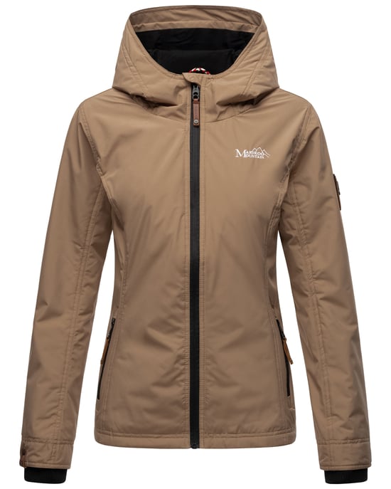 Marikoo dames overgangsjas lichtgewicht water- en windafstotend met capuchon taupe - Image 2