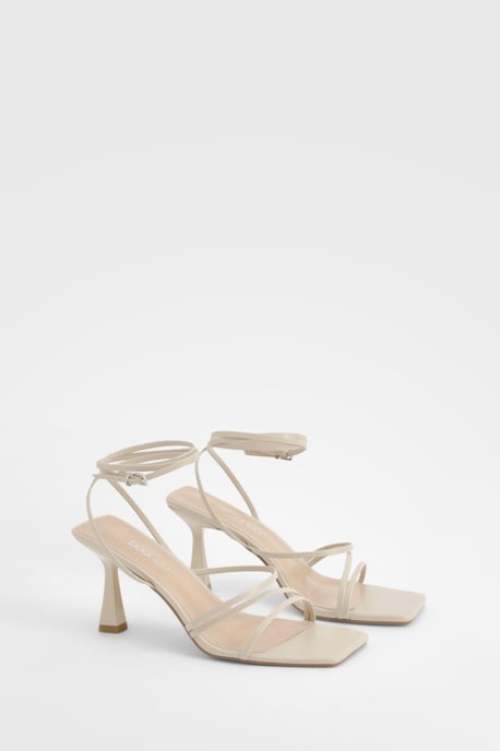 Wide Fit Strappy Mid Height Heels - Image 1