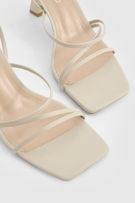 Wide Fit Strappy Mid Height Heels - Image 4