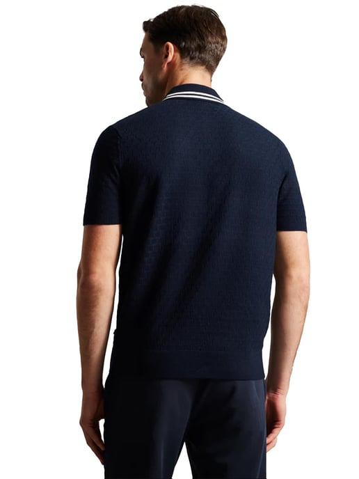 Ted Baker Heren Gestikt Poloshirt - MAHANA - Image 3