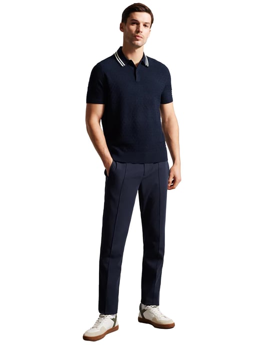 Ted Baker Heren Gestikt Poloshirt - MAHANA - Image 6