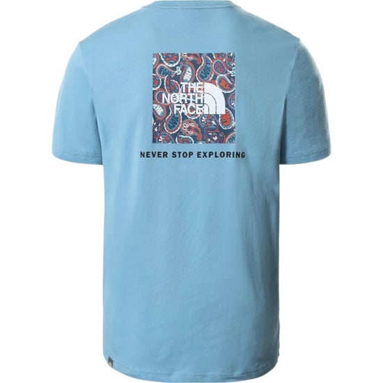 The North Face Red Box Men's T-Shirt Niagara Blue - Image 3