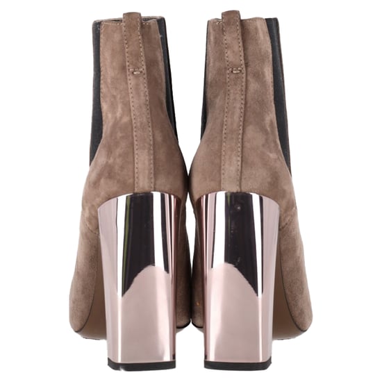 Fendi High-Heeled Chelsea Boots in Brown Suede - Image 5