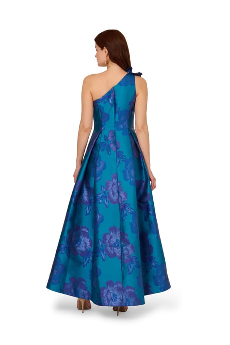 Floral Jacquard High Low Dress - Image 2