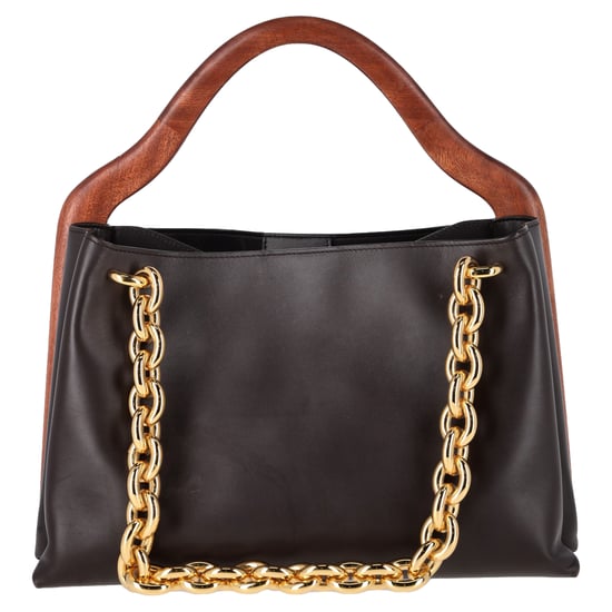 Bottega Veneta Mount Bermuda Top Handle Bag in Black Calf Leather - Image 1