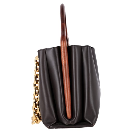 Bottega Veneta Mount Bermuda Top Handle Bag in Black Calf Leather - Image 2