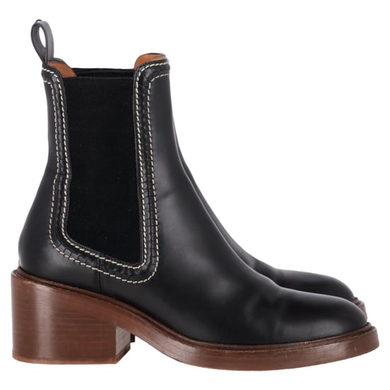 Chloé Mallo Chelsea Boots in Black Calf Leather - Image 1