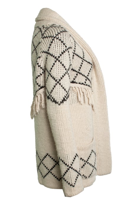 Fringed ethnic cardigan - Image 4
