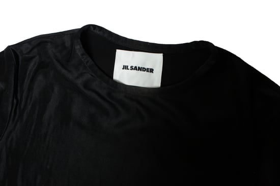 black shiny short sleeve top - Image 5