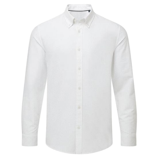 Asquith & Fox Mens Oxford Long-Sleeved Formal Shirt (White) - Image 1