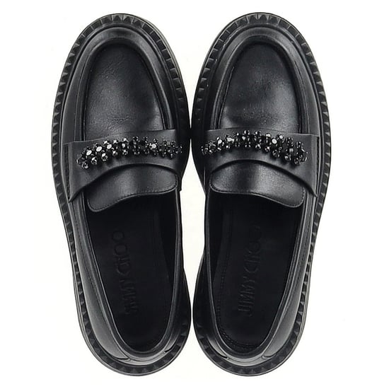 Jimmy Choo Bryer Flat Loafers in Black Leather - Image 2