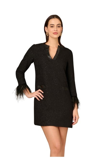 Boucle Jacquard Cocktail Dress - Image 1