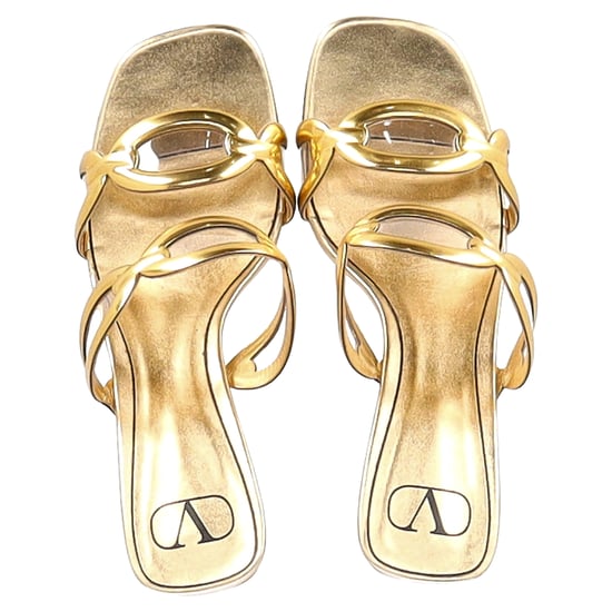Valentino Chain 1967 110mm Muiltjes in Gouden Leer - Image 4
