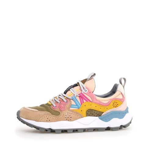 Flower Mountain Yamano 3 Women's Khaki/Pink Trainers - Image 3