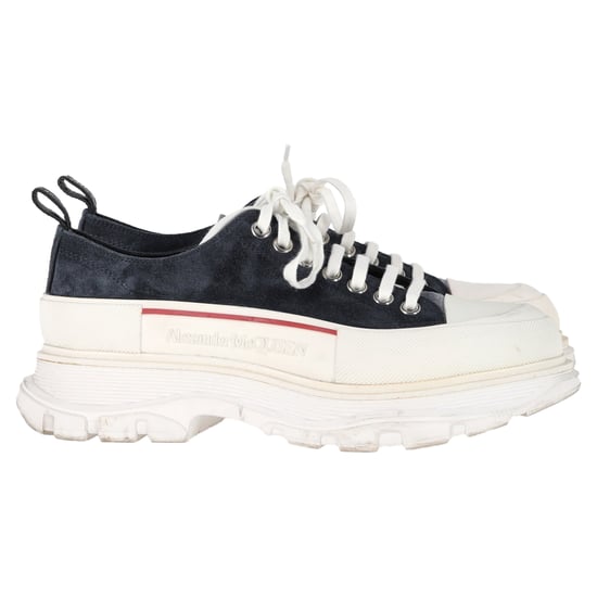 Alexander Mcqueen Tread Slick Sneakers in Black Suede - Image 1