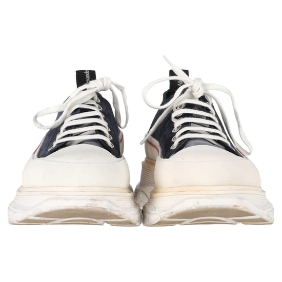 Alexander Mcqueen Tread Slick Sneakers in Black Suede - Image 2