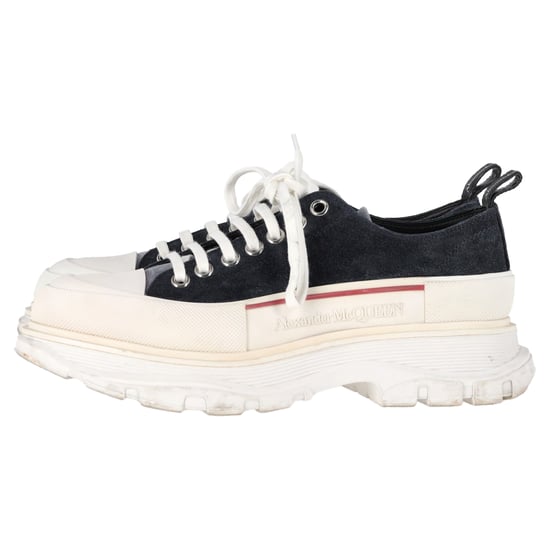 Alexander Mcqueen Tread Slick Sneakers in Black Suede - Image 4