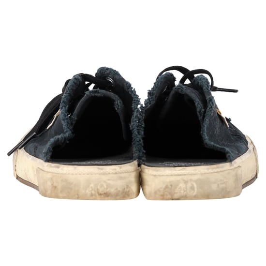 Balenciaga Paris Versleten Open-Hak Sneakers in Zwart Katoen - Image 6