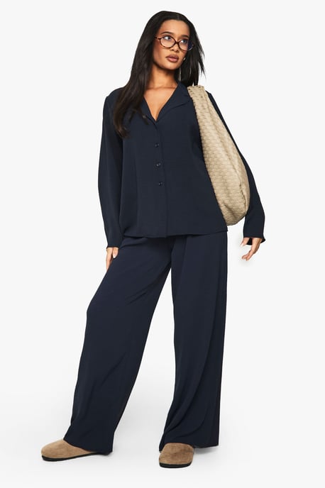 Woven Oversized Shirt & Drawstring Trouser Co-ord - Image 3