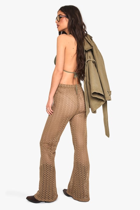 Crochet Wide Leg Beach Trouser - Image 2