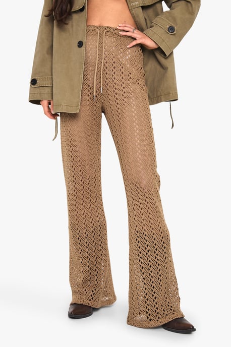 Crochet Wide Leg Beach Trouser - Image 4