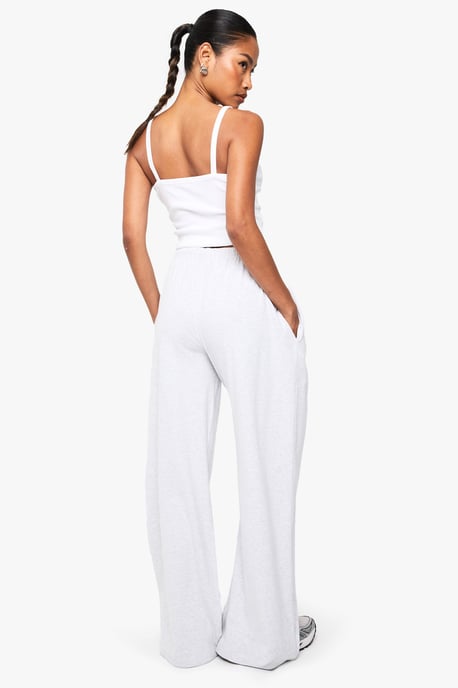 BOOHOO BASICS RIB STRAIGHT LEG TROUSER - Image 2