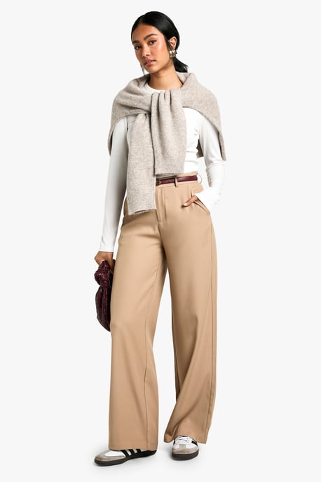 Tailored Column Leg Trousers - Image 1
