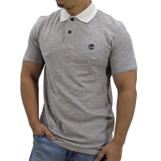 Timberland Mens Polo Shirt Summer SS Club Pique Top - Image 2
