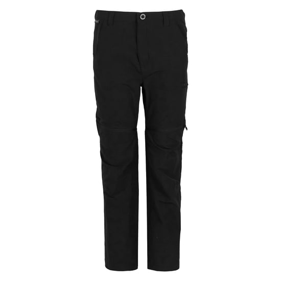 Regatta Childrens/Kids Highton Stretch Zip-Off Walking Trousers (Black) - Image 1