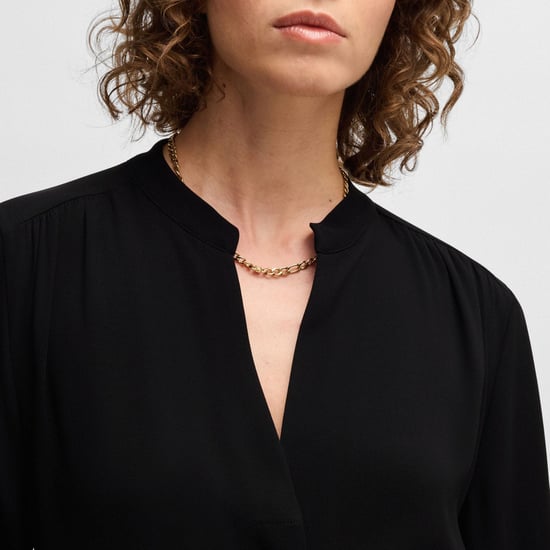 Women's Boss Dibanorah Belted Dress in Black - Image 3