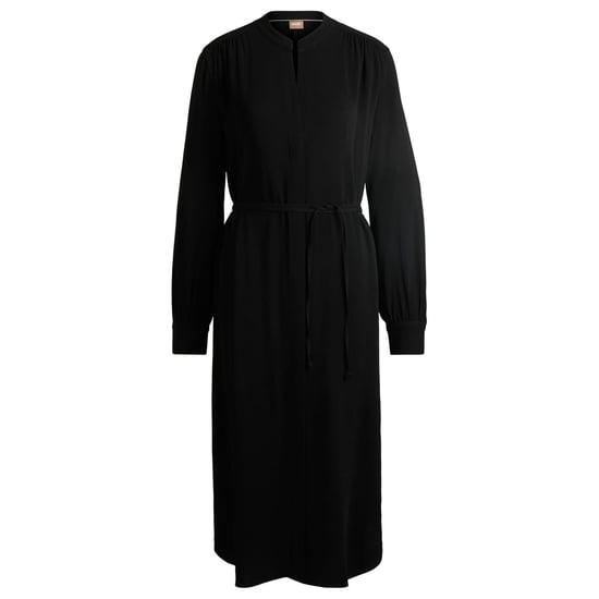 Women's Boss Dibanorah Belted Dress in Black - Image 4