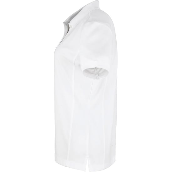 Premier Womens/Ladies Coolchecker Short Sleeve Pique Polo T-Shirt (White) - Image 3
