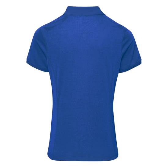 Premier Womens/Ladies Coolchecker Short Sleeve Pique Polo T-Shirt (Royal) - Image 2